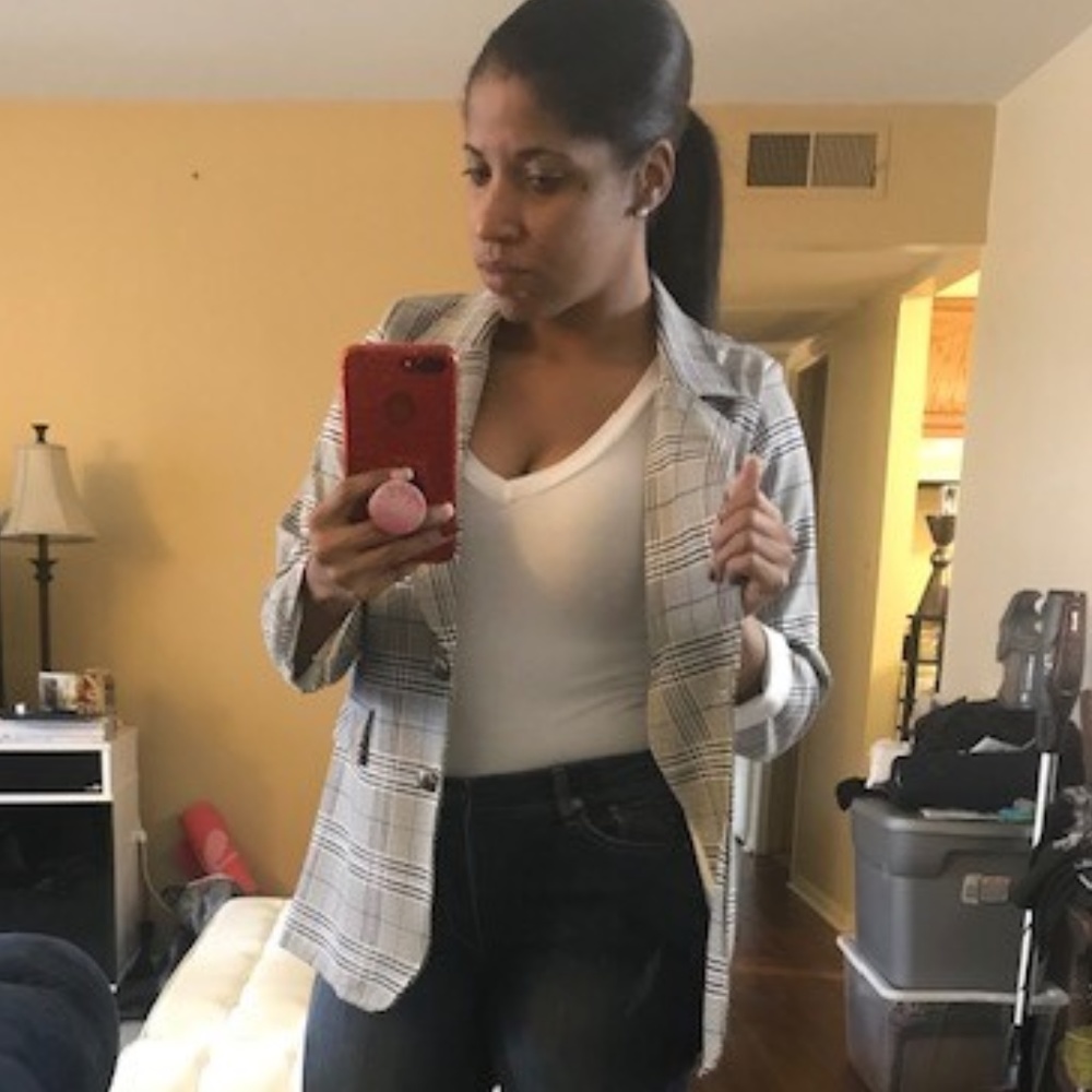 plaid jacket blazer